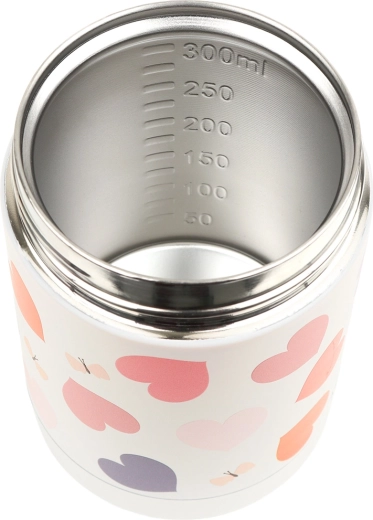 A Little Lovely Company isolierte Edelstahl-Lunchbox mit Herzmotiv 300 ml
