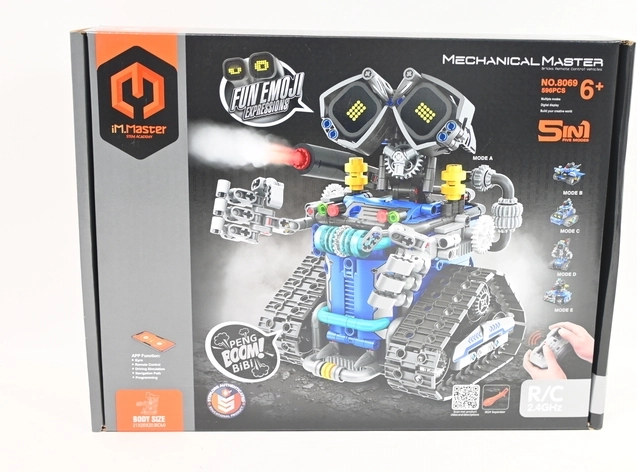 IM.MASTER programmierbarer RC-Roboter 5 in 1 (blau) – 596 Teile