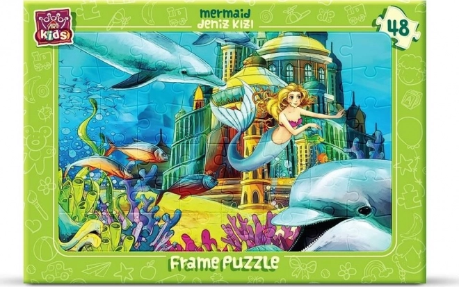 ART PUZZLE Meerjungfrau – Rahmenpuzzle, 48 Teile