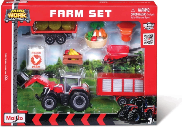 Maisto Bauernhof-Set Massey Ferguson