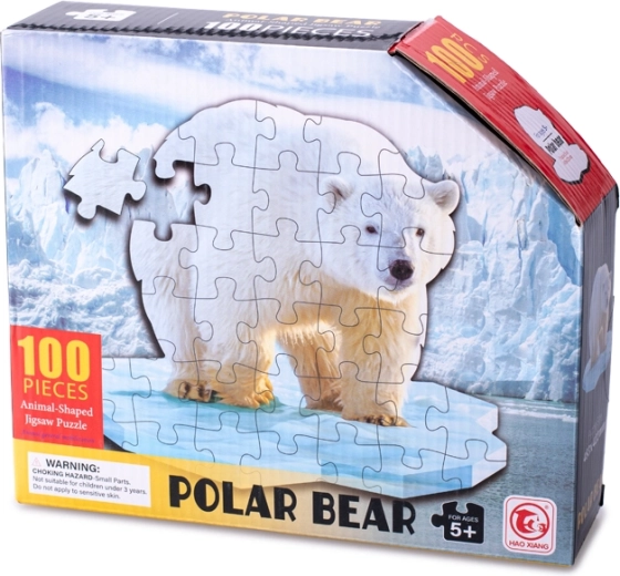 Konturenpuzzle Eisbär 100 Teile