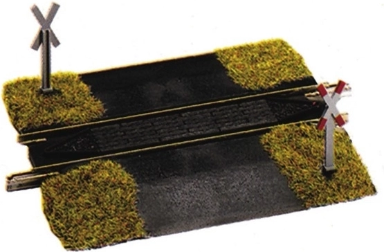 Fleischmann Bahnübergang für H0-Gleise