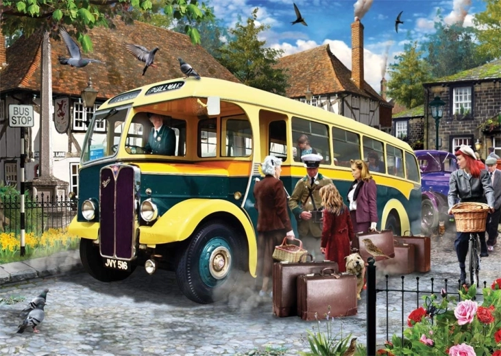 Falcon Deluxe Puzzle „Catching the Bus“ 500 Teile