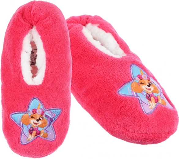 Kinderhausschuhe Paw Patrol himbeerfarben