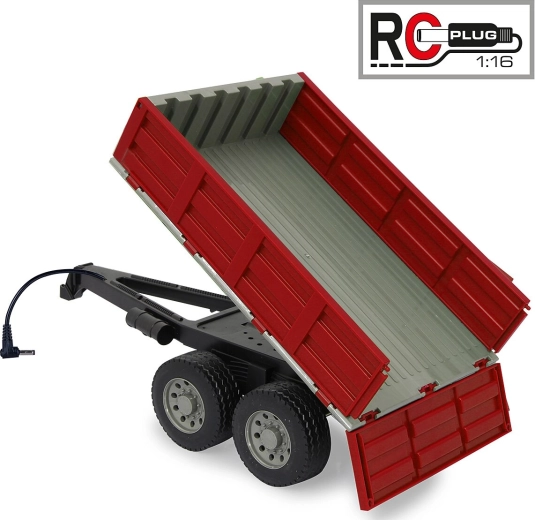 Roter Kippanhänger für RC-Traktor JAMARA 1:16