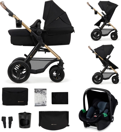 Kombikinderwagen Kinderkraft MOOV 2 AIR 3in1 Pure Black