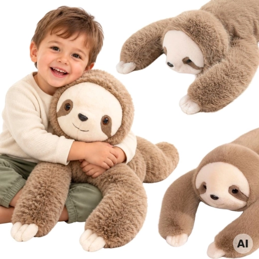 WOOPIE Sensorisches Gewicht-Kuscheltier Faultier 1 kg