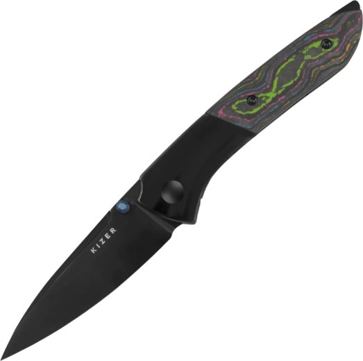 Kizer Spitfire Klappmesser S35VN, Titan und Camo Carbon 80s – 1 Stück