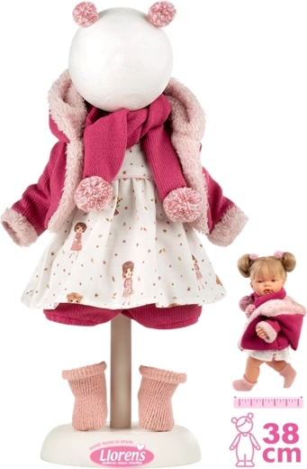 Llorens Outfit für Puppe 38 cm – Winter-Set Rosa, 6-teilig