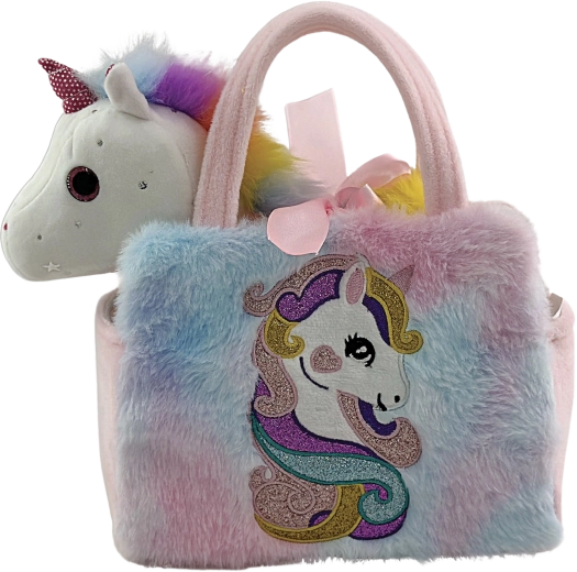 Plüschtasche Einhorn mit Sternchen