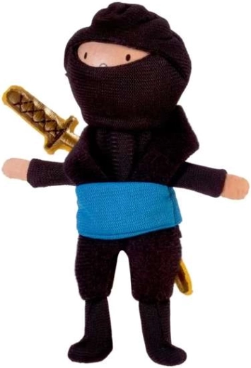 Fingerpuppe Blauer Ninja Fiesta Crafts