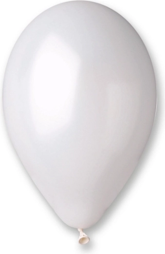 Perlmutt-Metallic-Ballons 10" weiß