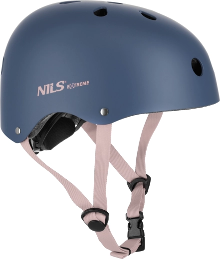 Helm NILS Extreme Pro zum Skaten und Radfahren – blau – XS (48–52 cm)
