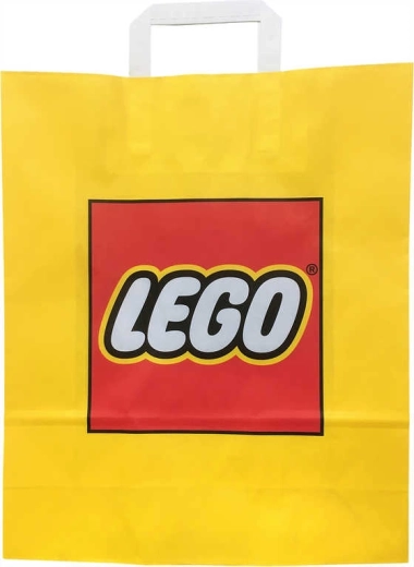 Lego Werbe-Papiergeschenktasche gelb 34 × 35 cm – 1 Stück