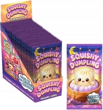Squishy Dumlings laminierte Sammelkarten im Beutel