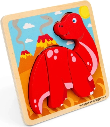 Bigjigs Toys Holz-Steckpuzzle Diplodocus