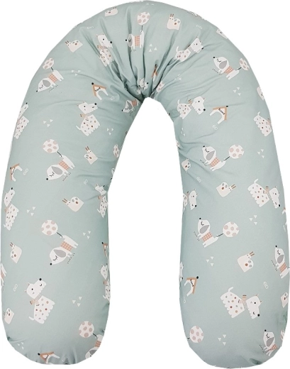EKO Schwangerschafts- und Stillkissen Dogs Mint 180 cm
