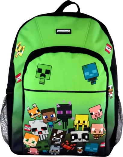 Schulrucksack Minecraft Figuren 21 l schwarz-grün 42 cm