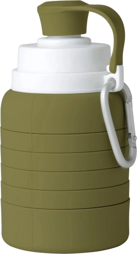 Mininor faltbare Silikonflasche Moss Green