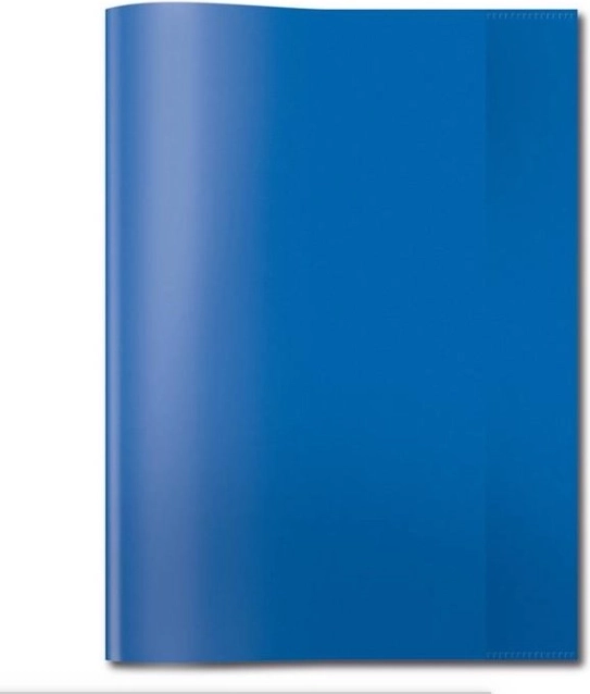 Blauer transparenter Umschlag für Heft A5