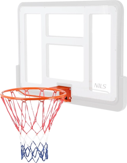 NILS Basketballring für die Wand mit Nylongitter 45 cm