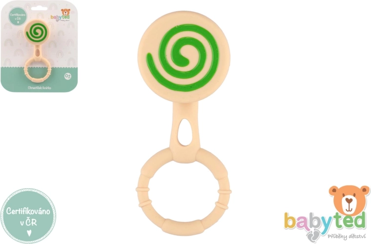 Silikon-Rassel und Beißring Lutscher für Babys 0m+