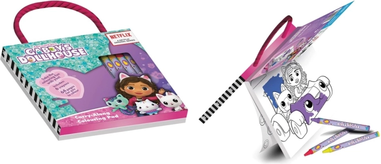 Gabby Malbuch mit Buntstiften – Gabbys magisches Häuschen