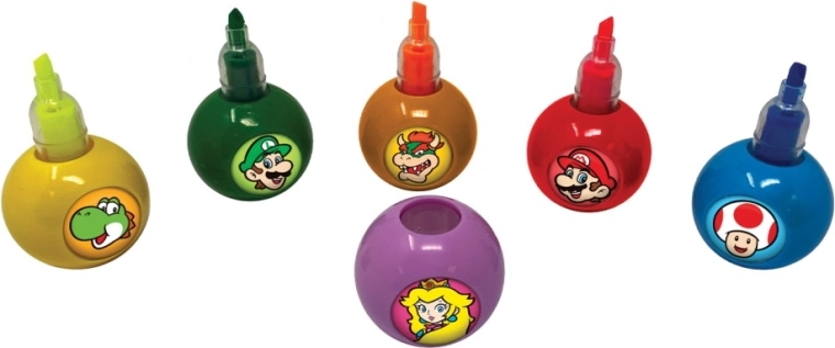 Textmarker Super Mario – Set mit 6 Farben