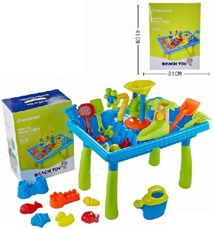 Sand- und Wassertisch mit Zubehör, 38 Teile