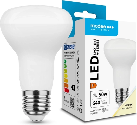 Modee LED-Spotlampe R63 7,3 W E27, 640 lm, neutralweiß