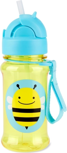 Skip Hop Zoo Tritan-Flasche mit Strohhalm Biene 355 ml