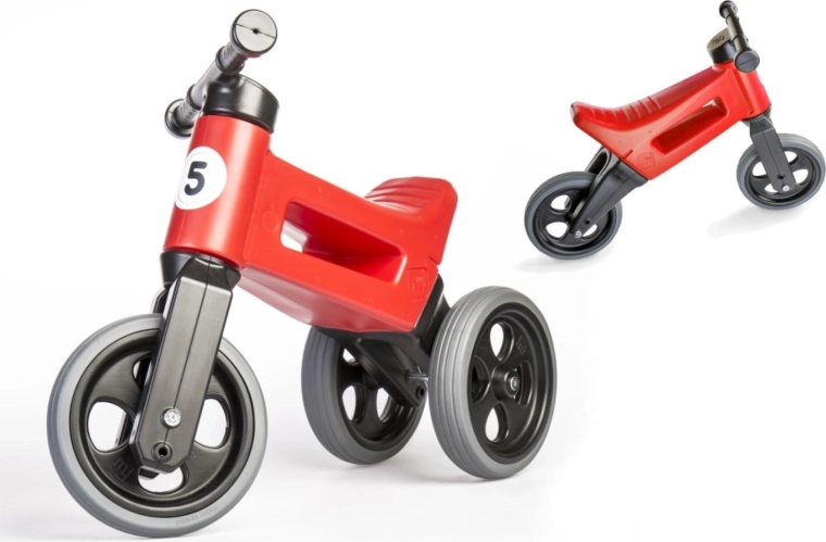 Laufrad Funny Wheels Rider Sport 2-in-1 für Kinder – Rot