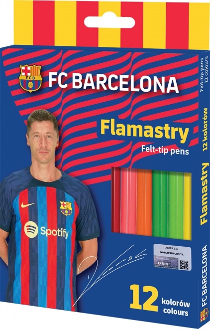 Filzstifte ASTRA FC Barcelona, 12 Farben (Mix)