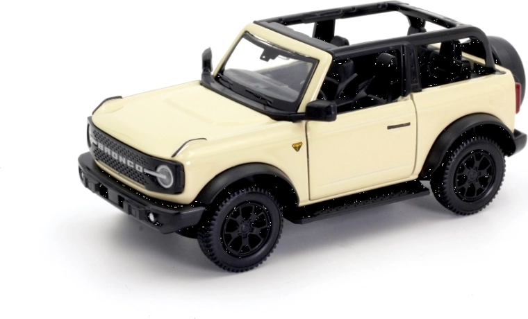 Metallmodellauto Ford Bronco Badlands 2023 mit abnehmbarem Dach 1:32/39