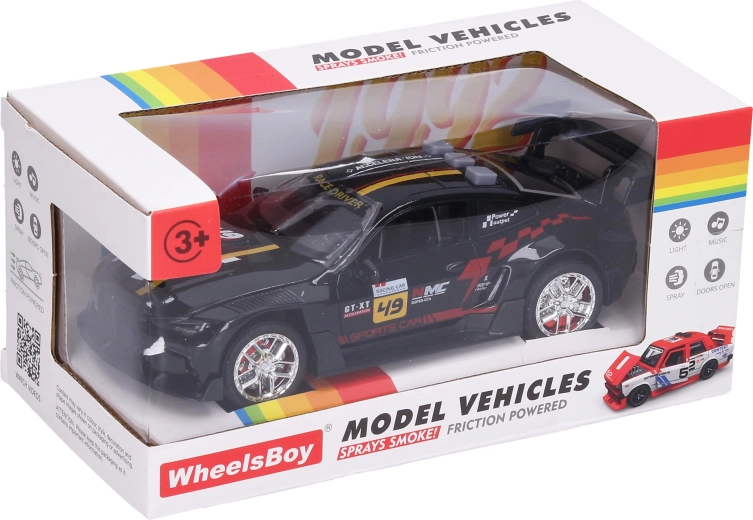 Auto mit Licht-, Sound- und Raucheffekten, 17 cm – 1 Stück