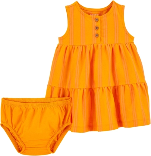 Carter’s Kleid mit Höschen gelbe Streifen für Mädchen