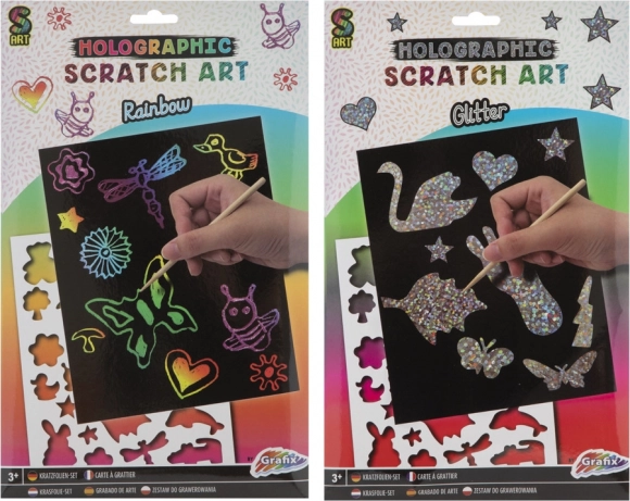 Kratzen Regenbogenbild