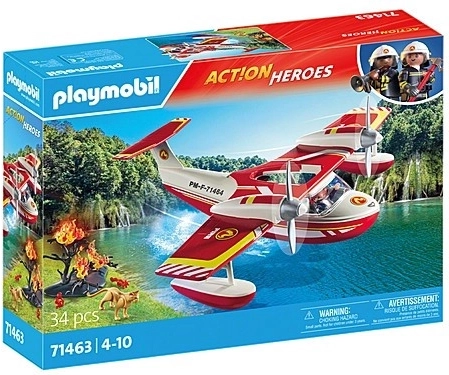 Playmobil Action Heroes Löschflugzeug mit Löschfunktion, 34 Teile