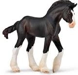 Collecta Clydesdale-Fohlen – schwarz