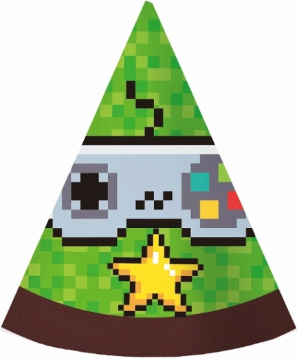 Papierhütchen Game On – 6 Stk.