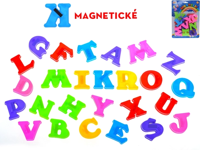 Magnetische Kunststoffbuchstaben – bunte Buchstaben für Kinder