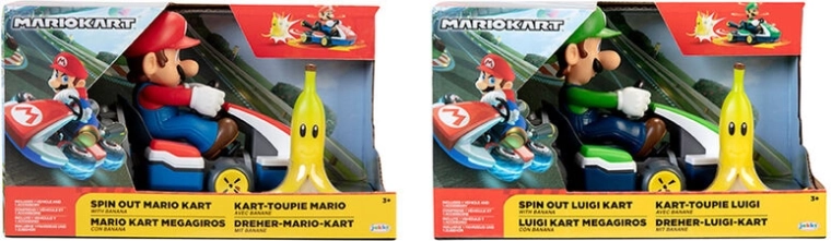 Nintendo Super Mario Spin Out Mario Kart Figur 6 cm (Sortiment) - 1 Stück