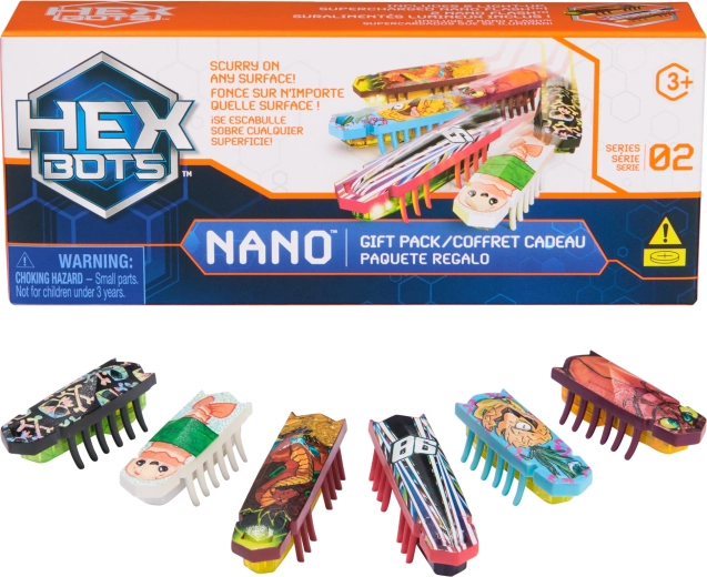 HEXBUG Nano Gift Pack – Set mit 6 Mini-Robern mit Licht