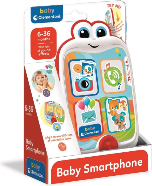 CLEMENTONI BABY interaktives Kinder-Smartphone mit Geräuschen