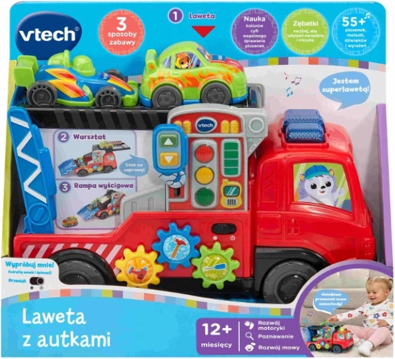 Interaktiver Abschleppwagen mit Autos
