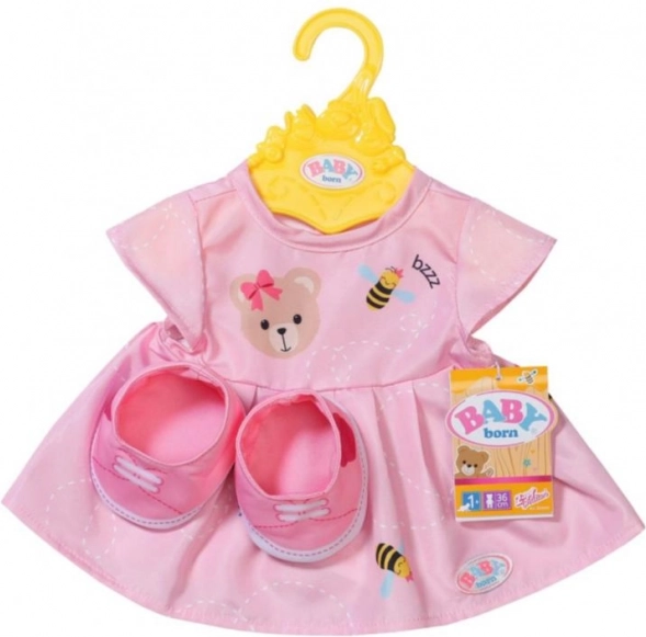 BABY born Bärchen Kleidchen mit Schühchen und Kleiderbügel für Puppen 43 cm