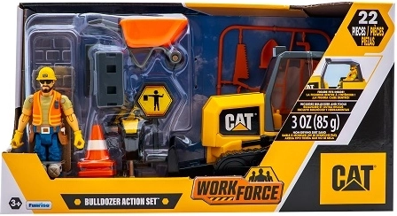 CAT Raupenlader mit Figur und Zubehör