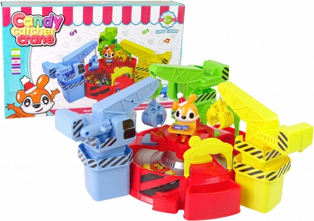 Drehbarer Süßigkeiten-Greifer mit Musik – Gesellschaftsspiel für Kinder