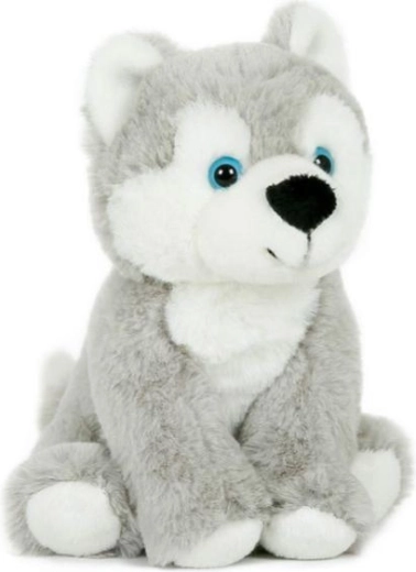 Plüsch-Hund Husky sitzend 15 × 19 cm