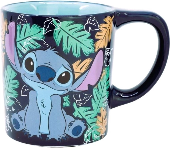 Stor sicherer Keramikbecher Lilo und Stitch mit Smartgrip 300 ml